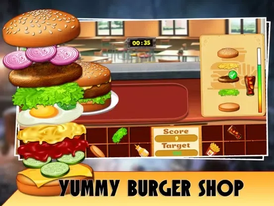 Yummy Burger Shop iPad  스크린샷