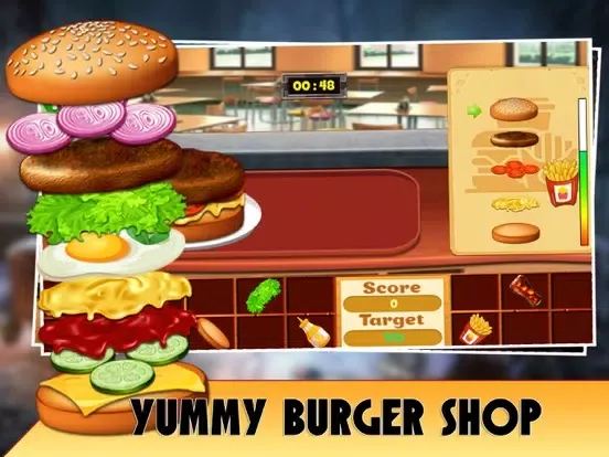 Yummy Burger Shop iPad  스크린샷