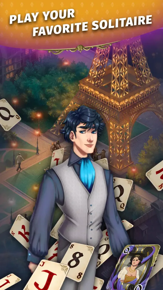 Tangkapan skrin Solitaire Magic Cards