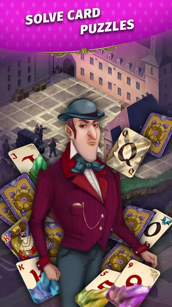 Tangkapan skrin Solitaire Magic Cards