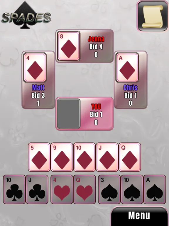 Spades: Classic Card Game iPad  Ekran Görüntüleri