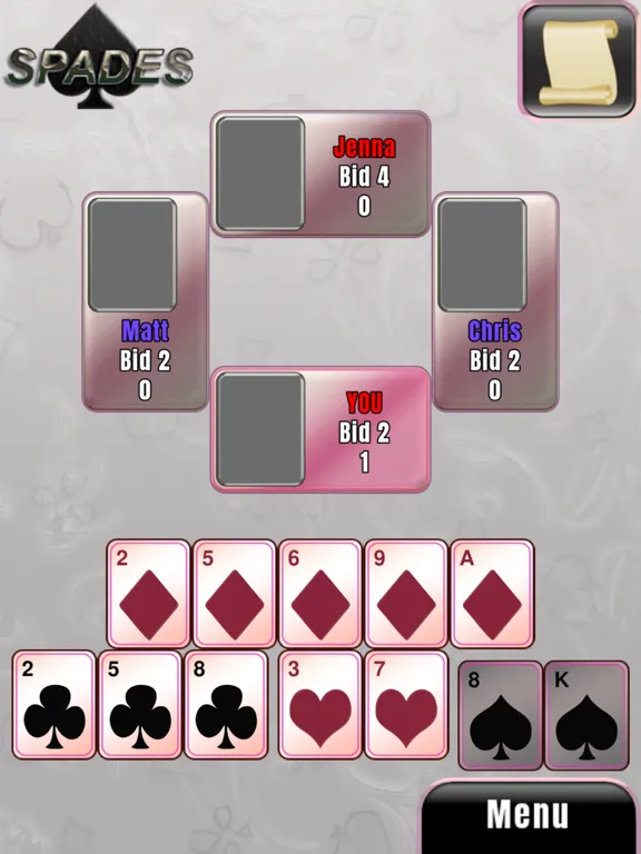 Spades: Classic Card Game iPad  Ekran Görüntüleri