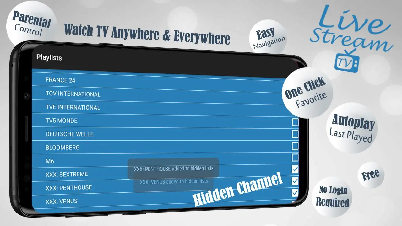 LiveStream TV Ekran Görüntüleri