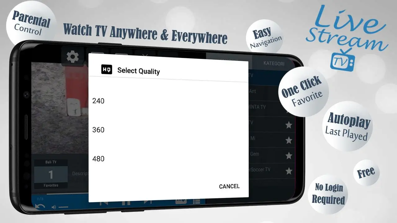 LiveStream TV Ekran Görüntüleri