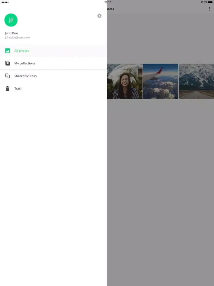 One Photo - Gallery iPad 应用截图