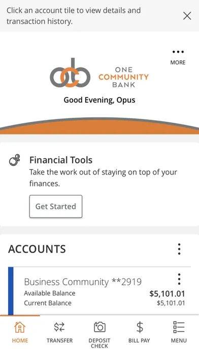 Capturas de pantalla de OCB Banking