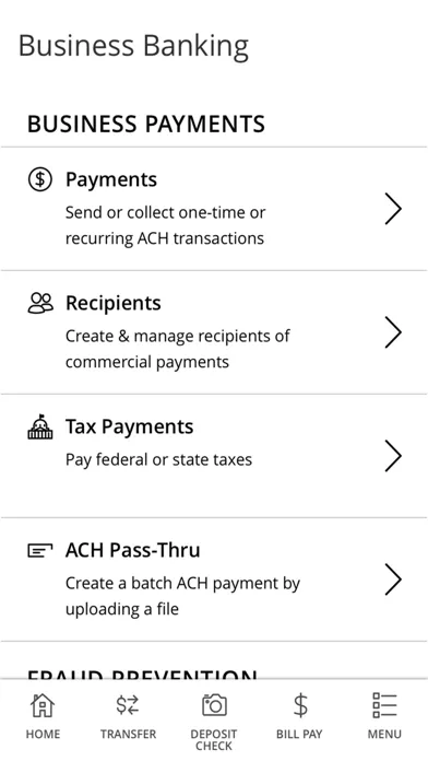 Capturas de pantalla de OCB Banking
