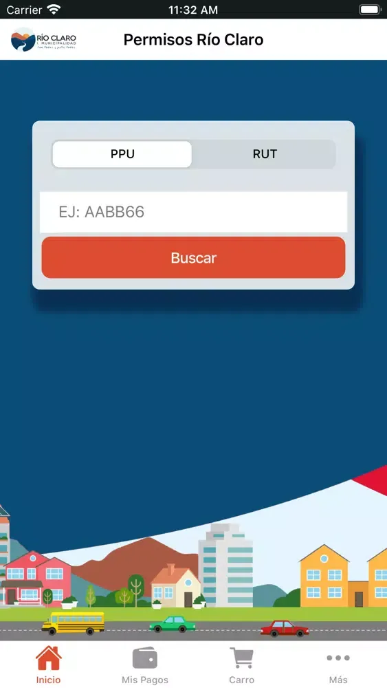 Tangkapan layar Mi Permiso Río Claro V2