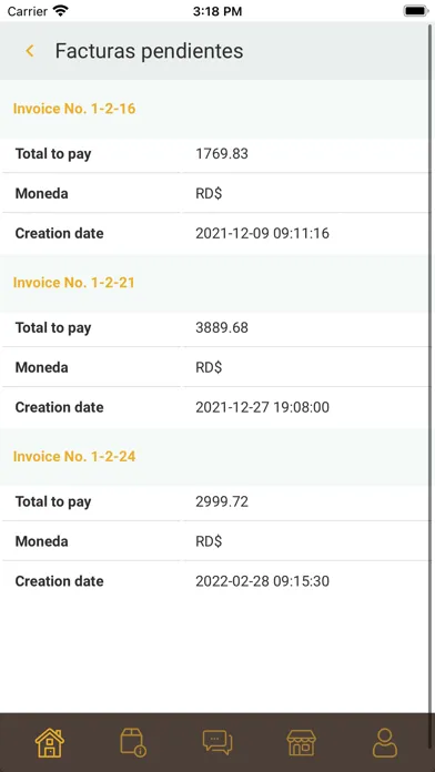 Screenshot di Open Courier
