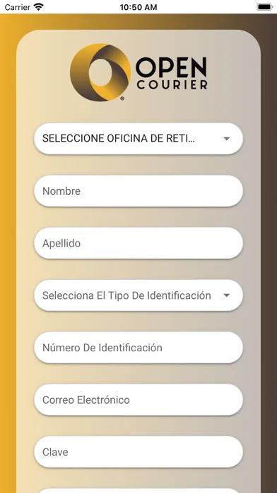 Screenshot di Open Courier
