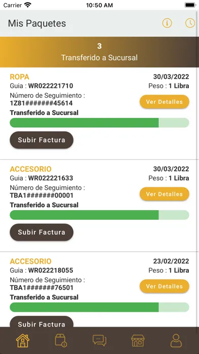 Screenshot di Open Courier