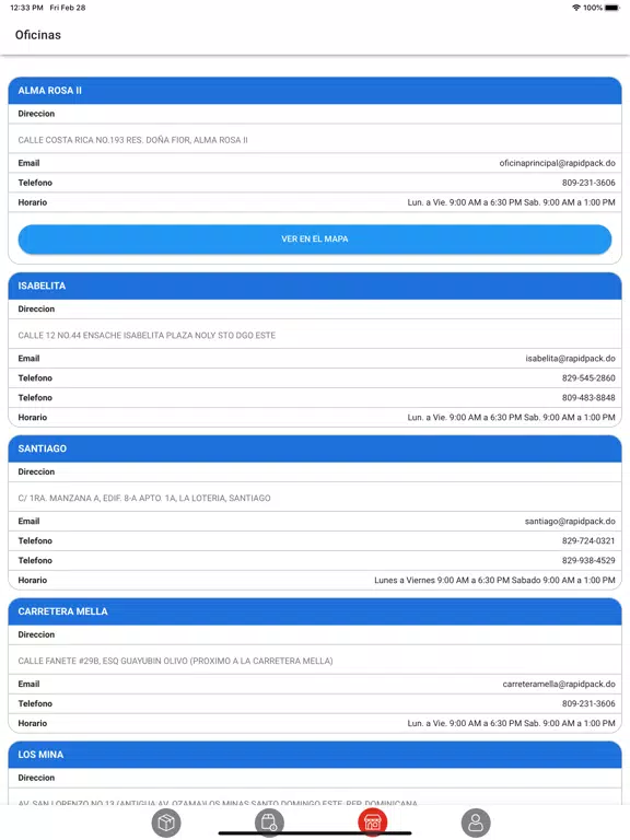 RapidPack iPad  Screenshots