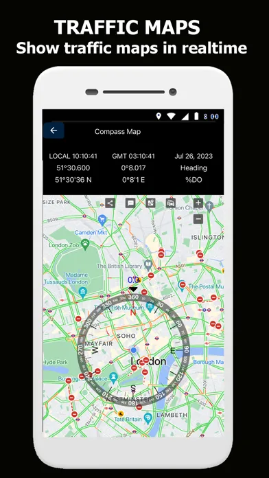 Compass Maps - Digital Compass سکرین شاٹس