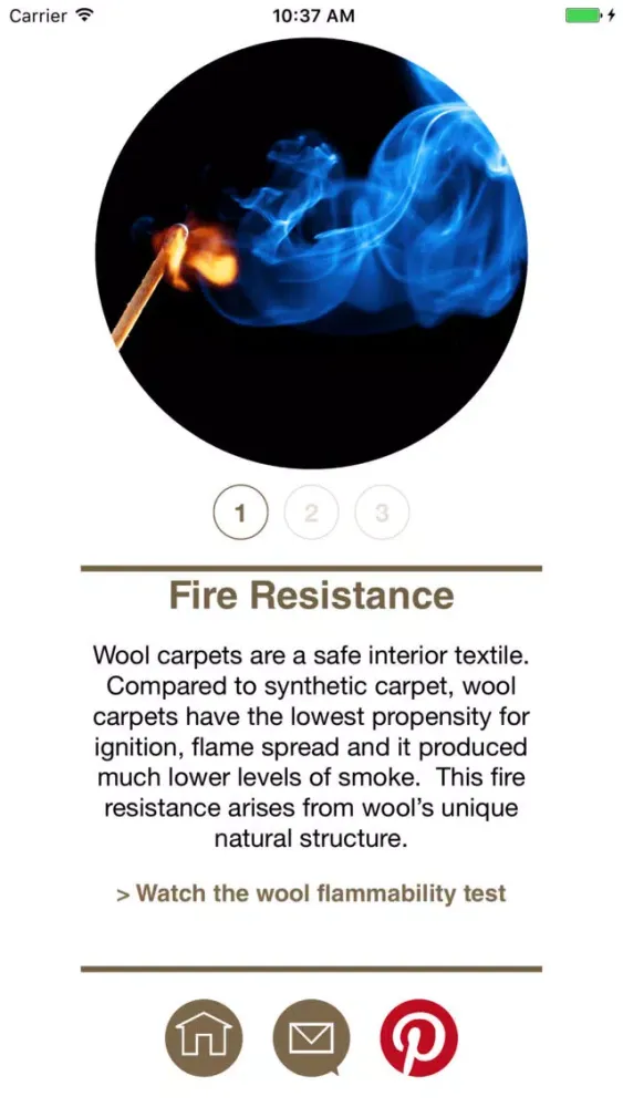 Tangkapan skrin Best Wool Carpets