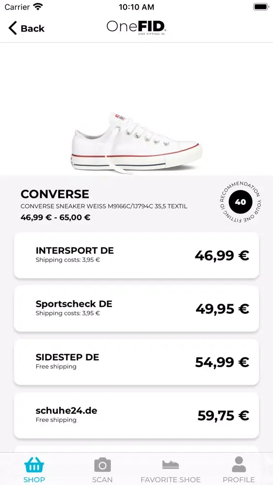 OneFID Shop 스크린샷