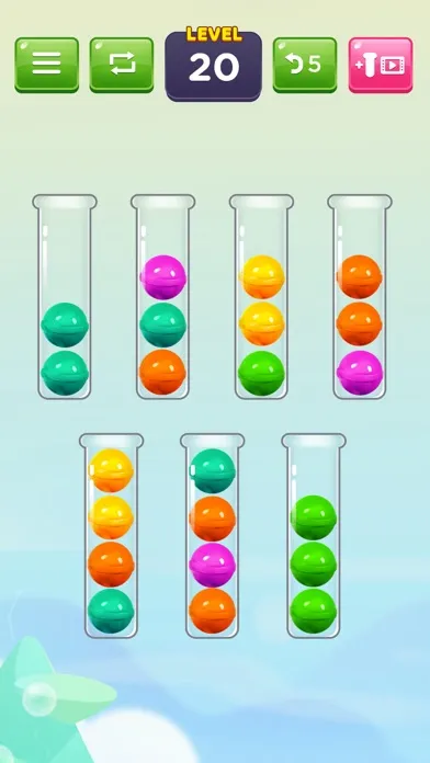 Capturas de tela do Color Ball Puzzle - Ball Sort