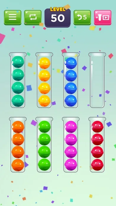 Capturas de tela do Color Ball Puzzle - Ball Sort