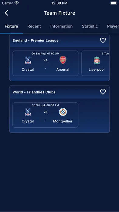 Captures d'écran de OneFootball Live Matches