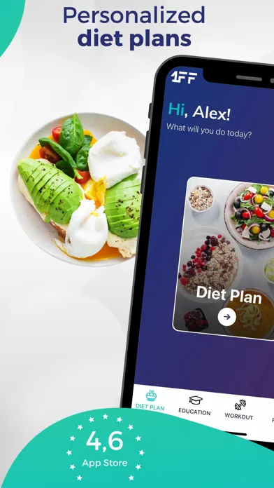 1FF: Meal Plans & Workouts Ekran Görüntüleri