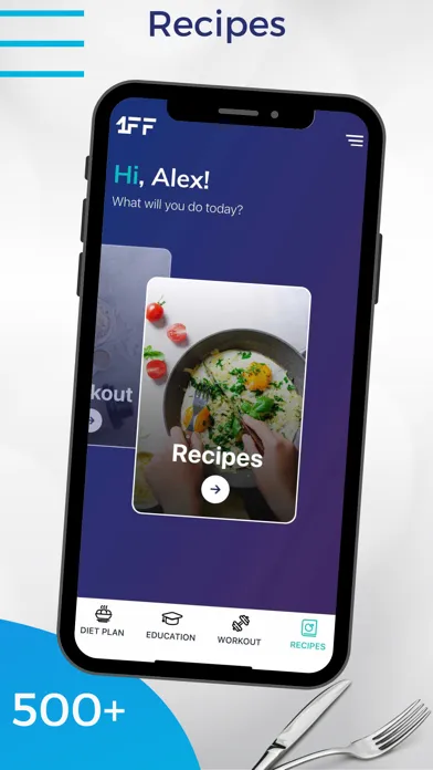 1FF: Meal Plans & Workouts Ekran Görüntüleri