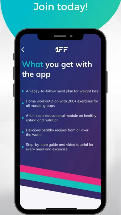 1FF: Meal Plans & Workouts Ekran Görüntüleri