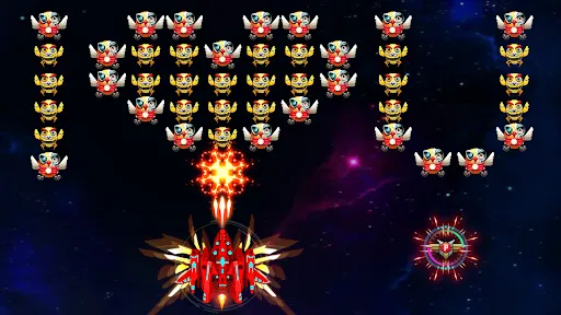 Capturas de tela do Galaxy Attack: Chicken Shooter