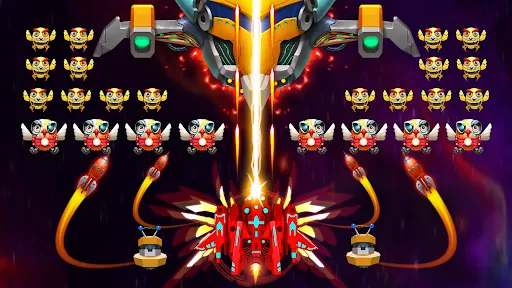 Capturas de tela do Galaxy Attack: Chicken Shooter