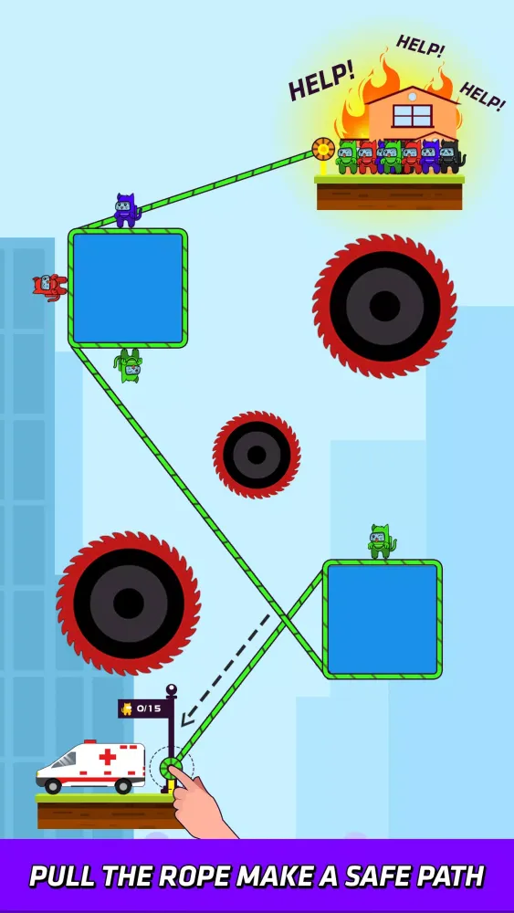 Скриншоты Rope Hero Rescue: Brain Game