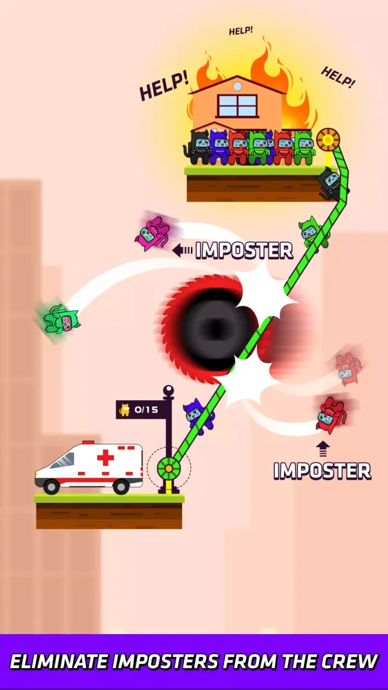 Скриншоты Rope Hero Rescue: Brain Game