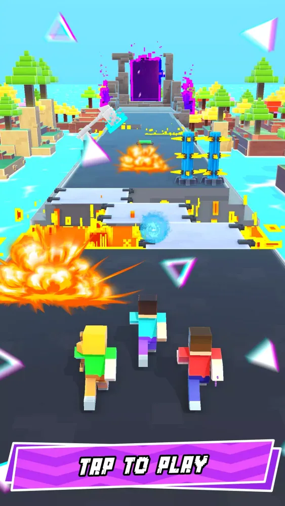 Capturas de tela do Hero Craft 3D: Run & Battle