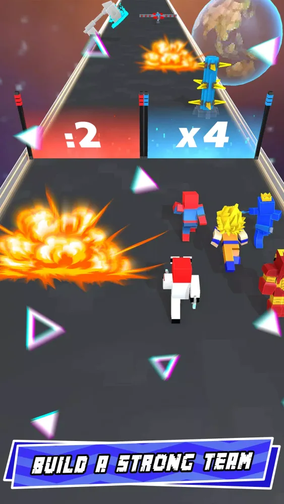 Capturas de tela do Hero Craft 3D: Run & Battle