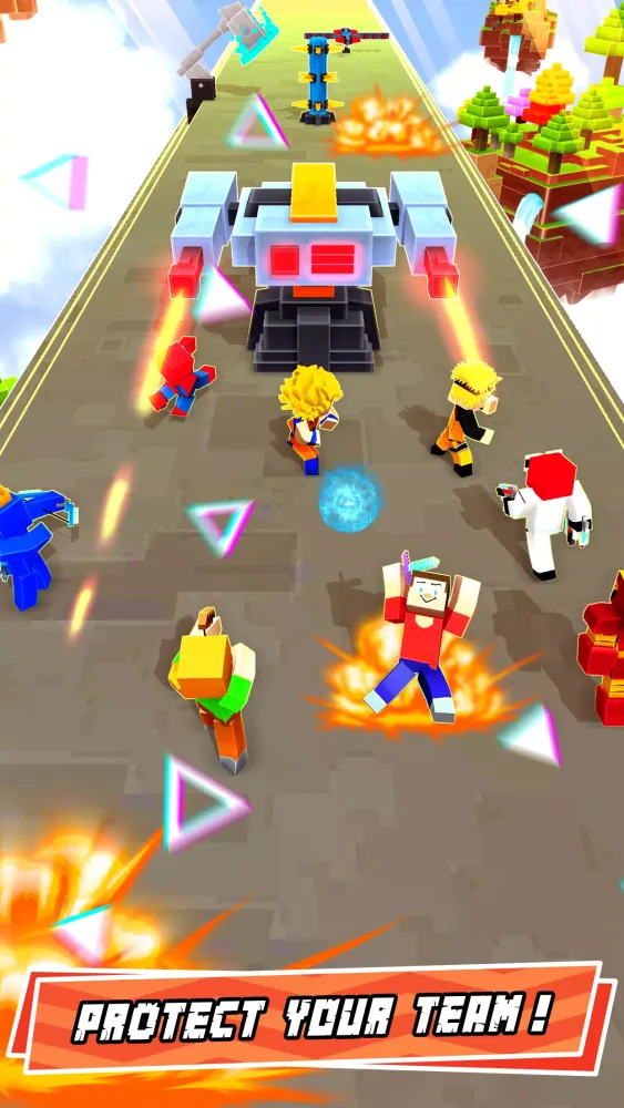Capturas de tela do Hero Craft 3D: Run & Battle
