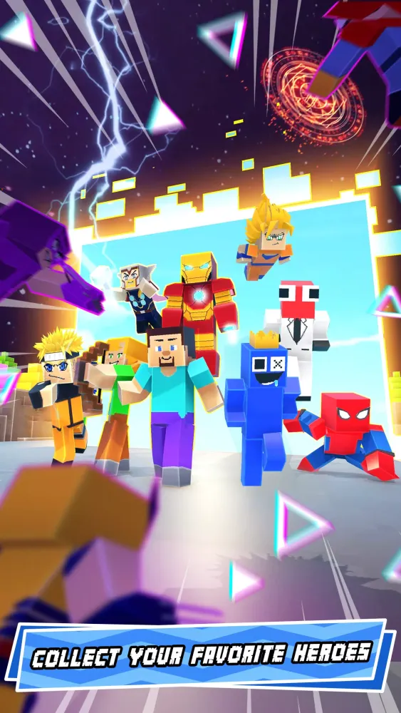 Capturas de tela do Hero Craft 3D: Run & Battle