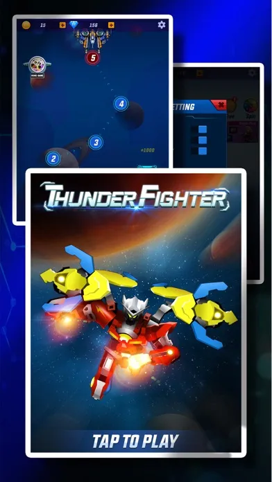 Thunder Fighter Superhero Game Screenshots