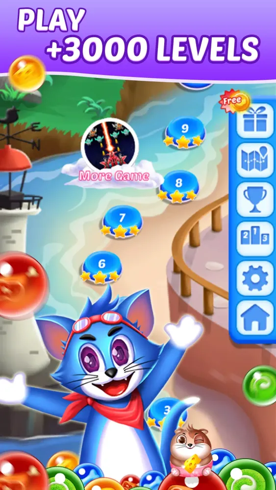 Tomcat Pop: Bubble Shooter Screenshots