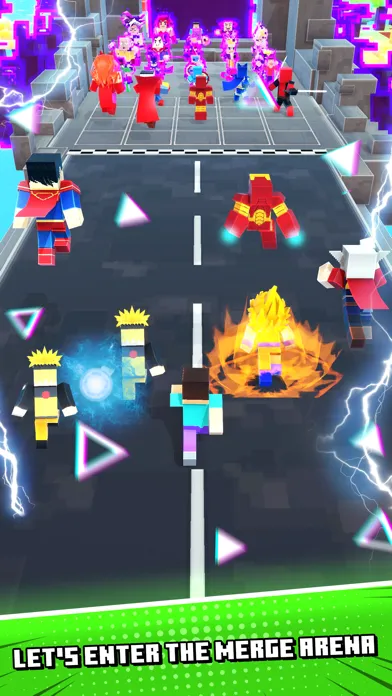 Screenshot di Hero Craft Merge: Run & Battle