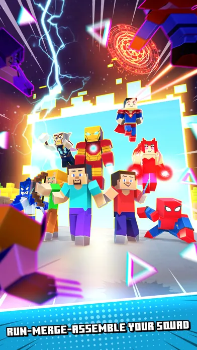 Screenshot di Hero Craft Merge: Run & Battle