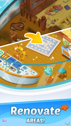 Merge Cruise : Renovate Ship Screenshots