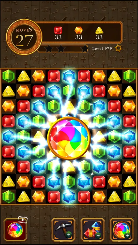 ภาพหน้าจอของ Magic Pharaoh Jewels : Match 3