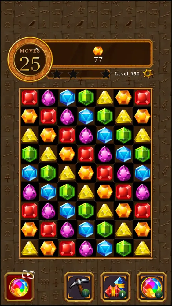 ภาพหน้าจอของ Magic Pharaoh Jewels : Match 3