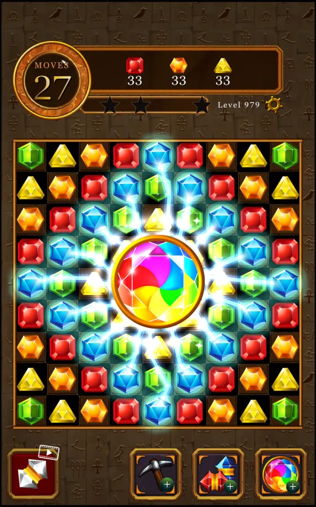 ภาพหน้าจอของ Magic Pharaoh Jewels : Match 3