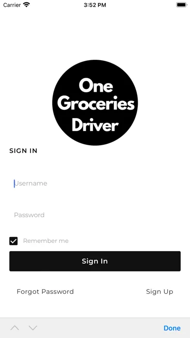 One Groceries Driver स्क्रीनशॉट