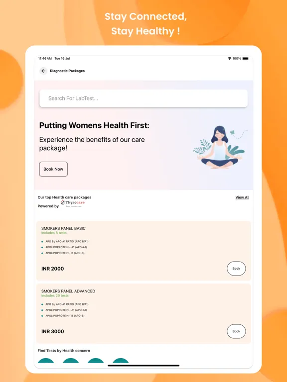 Capturas de tela do ONE HEALTH ASSIST- OHA iPad 