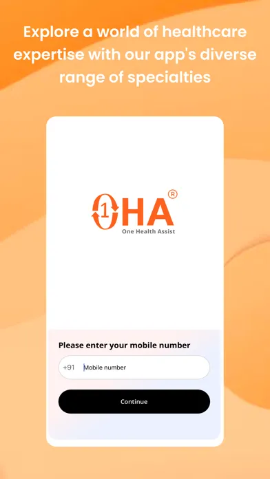 Capturas de tela do ONE HEALTH ASSIST- OHA