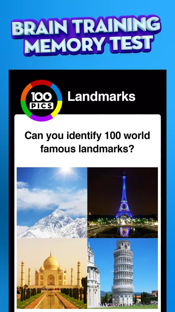 Capturas de pantalla de 100 PICS
