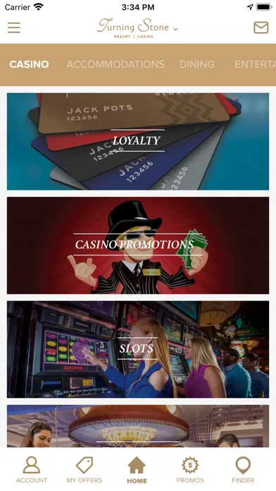 Capturas de tela do Turning Stone Resort Casino