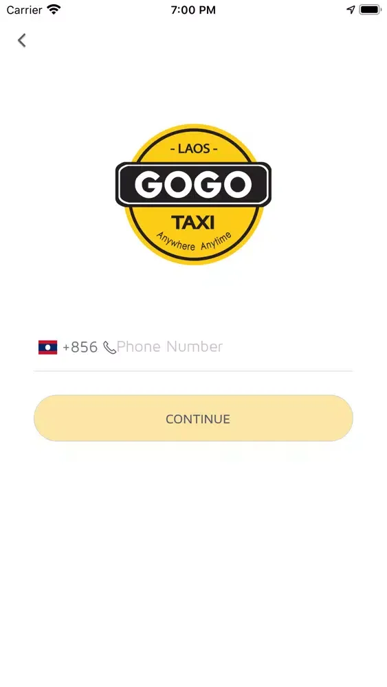 Capturas de tela do Gogo Taxi