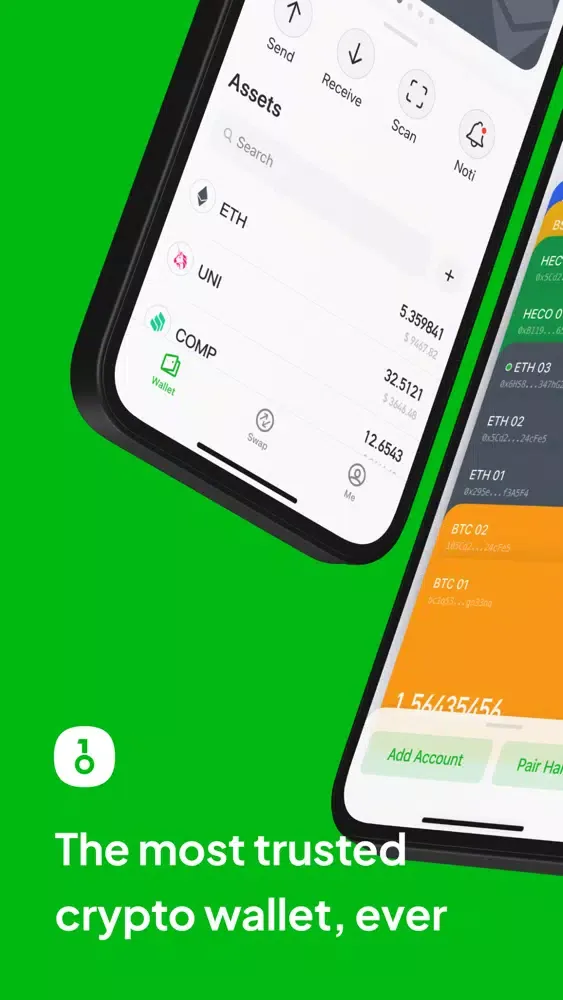 Capturas de tela do OneKey Wallet: Crypto & DeFi