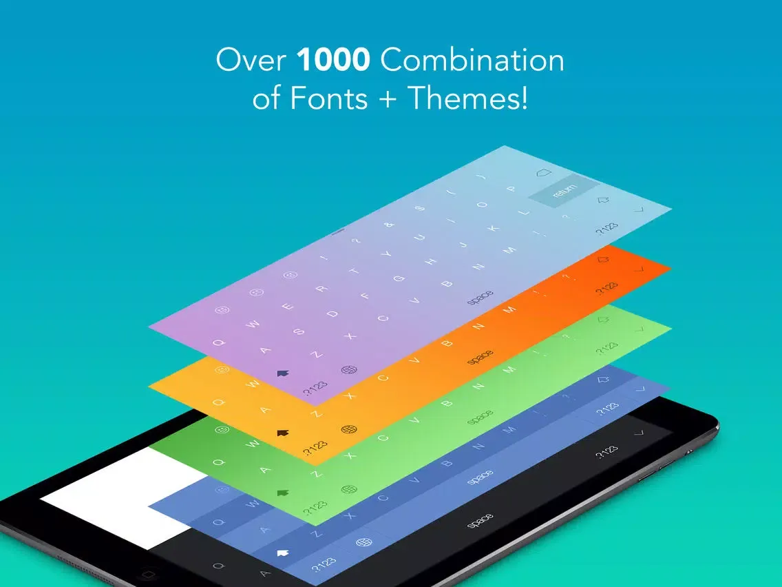 تصاویر OneKey - Your #1 Personalised Keyboard iPad 
