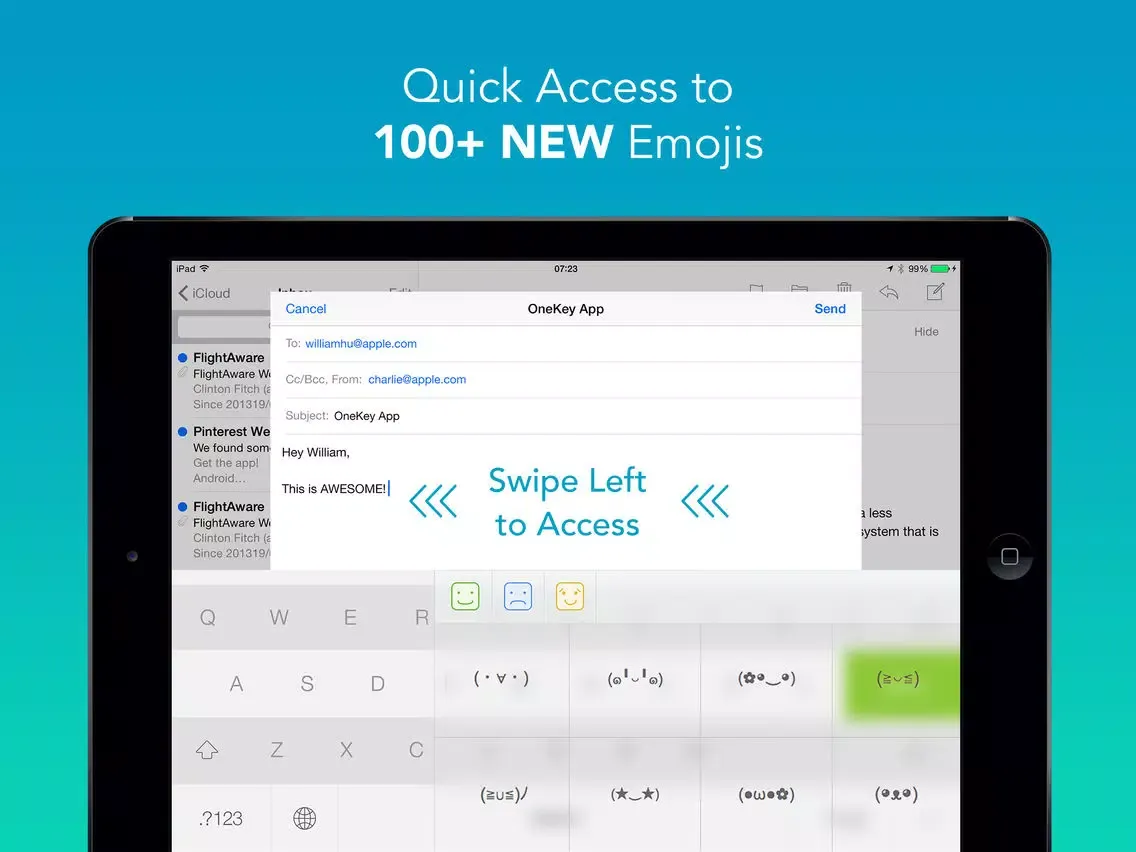 تصاویر OneKey - Your #1 Personalised Keyboard iPad 